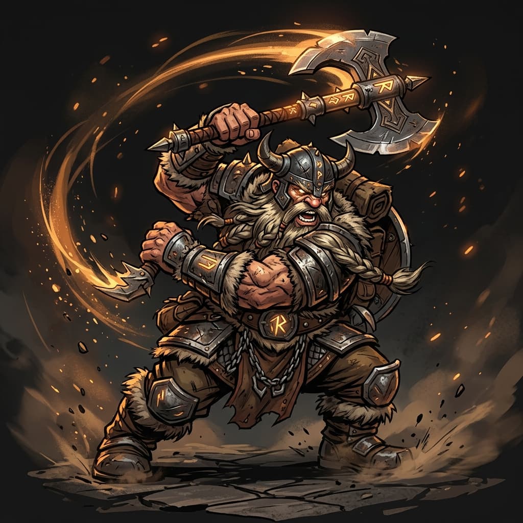 Dwarf Berserker card.