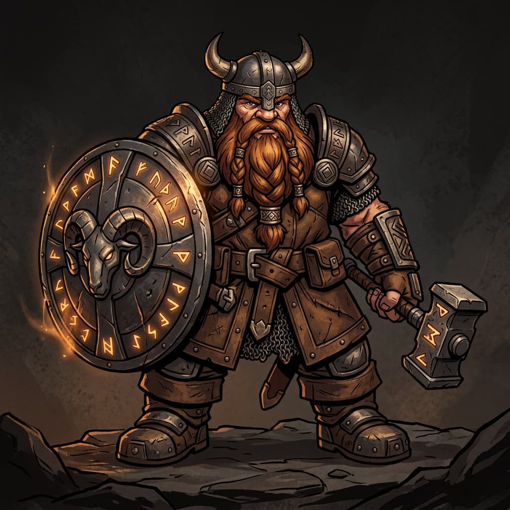 Dwarf Guardian card.